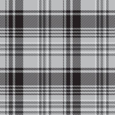 Siyah ve beyaz ekose desenli. Soyut, çizgili, çizgili duvar kağıdı. Tek renkli modern kafes dokusu. Kumaşlar, gömlekler, tekstil ve perdeler üzerindeki baskı vektör grafikleri.