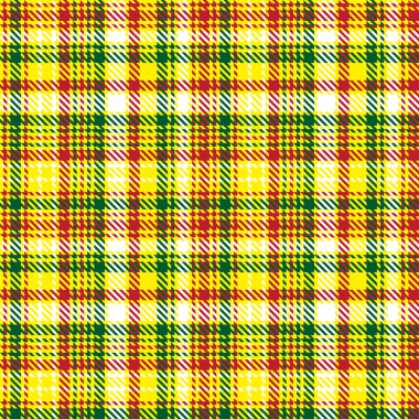 Klasik ekose desenli. Soyut, dikişsiz, kontrolsüz bir arkaplan. Renkli İskoç kafesi. Kumaşlar, gömlekler ve tekstil üzerine vektör grafikleri.