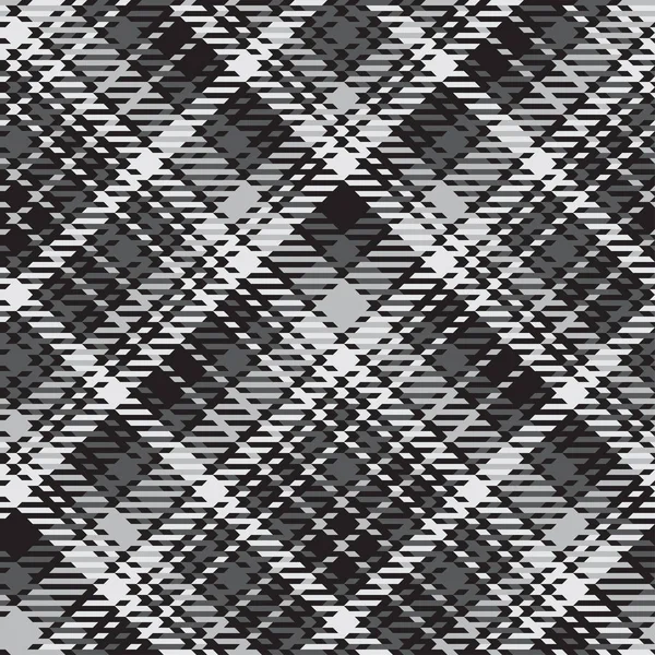 Schwarz Weißes Diagonal Kariertes Muster Abstrakte Nahtlose Streifentapete Monochrome Moderne — Stockvektor