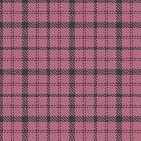 Motif Plaid Glen Rose Gris Fond Carreaux Sans Couture Cage — Image vectorielle