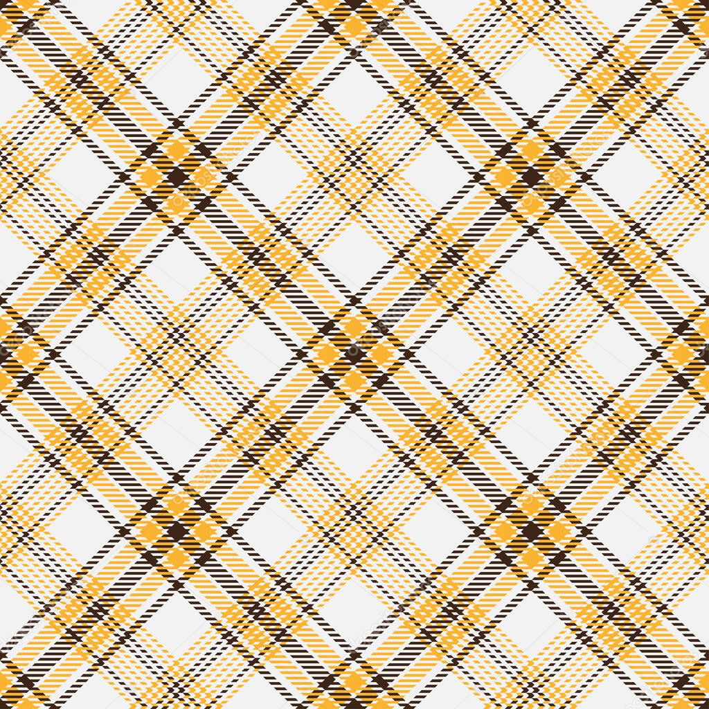 Plaid seamless pattern. Fashion checkered background. Color tartan classic cage. Abstract texture. Vector graphics printing on fabrics, shirts and textiles.