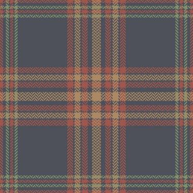 Ekosesiz vektör deseni. Klasik piksel doku herringa kemiği. Renkli İskoç moda piksel kafesi. Kumaşlar, gömlekler, tekstil, perdeler ve masa örtüsü üzerine vektör grafikleri.