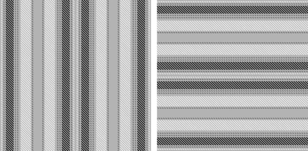 Définir Motif Rayures Sans Couture Noir Blanc Une Texture Rayée — Image vectorielle