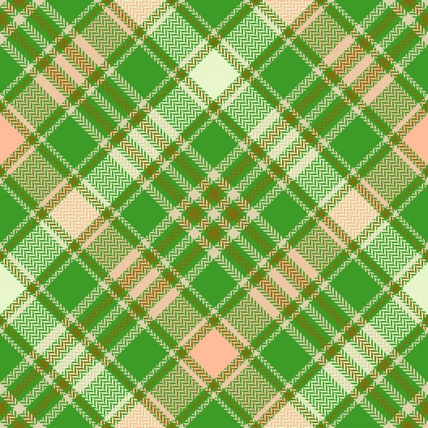 Plaid Seamless Vector Pattern Colored Scottish Fashion Cage Classic Texture — Stock Vector
