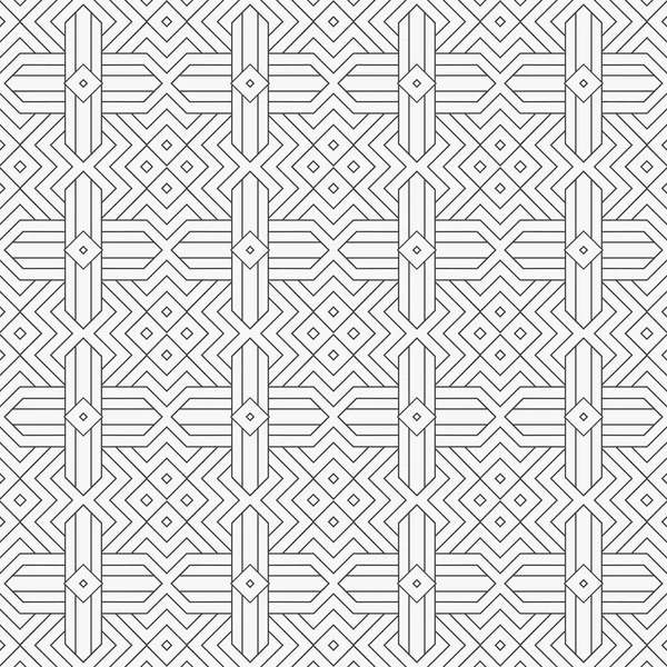 Бесшовный Геометрический Векторный Рисунок Абстрактный Фон Повторяющимися Геометрическими Фигурами Тонкая — стоковый вектор