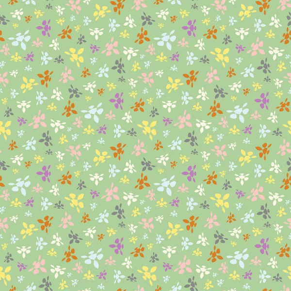 Elegante Fondo Pantalla Floral Abstracto Simplemente Patrón Inconsútil Colorido Con — Vector de stock