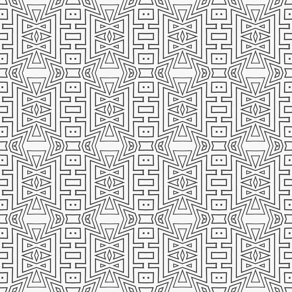 Kusursuz geometrik vektör deseni. Tekrarlayan geometrik şekillerle soyut arkaplan. İnce çizgi. Etnik motif. Kapak için, kartlar, duvar kağıtları, kumaşlar. Vektör grafiği.