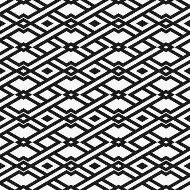 Kusursuz geometrik arka plan. Siyah beyaz dokular. Modern soyut duvar kağıdı. Basit kafes grafik tasarımı. Vektör.