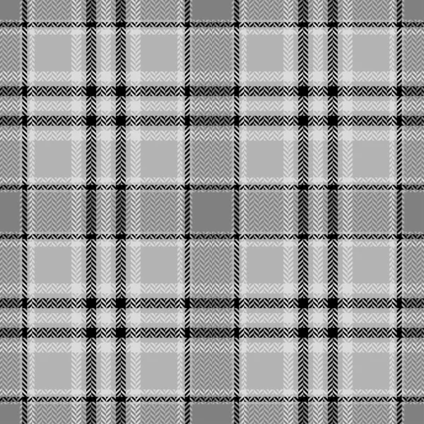 Zwart Wit Ruitpatroon Visgraat Abstract Naadloze Tartan Behang Moderne Mode — Stockvector