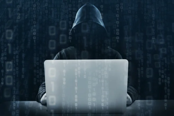 Hacker at work — Stock Photo, Image