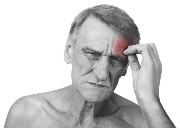 Hombre mostrando concepto de dolor — Foto de Stock