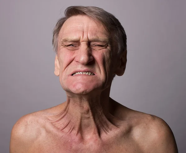 Homem mostrando conceito de dor — Fotografia de Stock