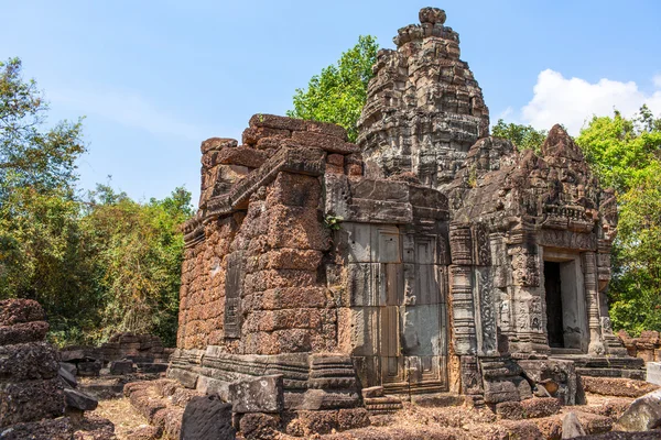 Elhagyott templom Angkor Wat, kambodzsai — Stock Fotó