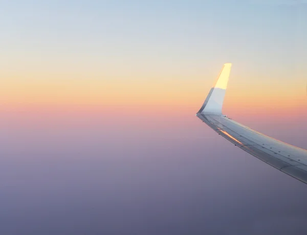 Travel.Wing in the sky — Stock Photo, Image