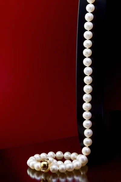 Perlový náhrdelník Stock Fotografie