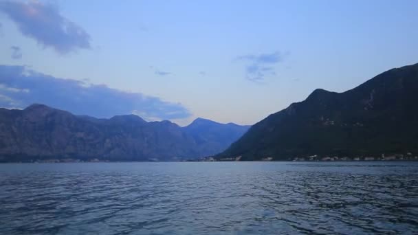 Bay of Kotor in Montenegro — Stock Video