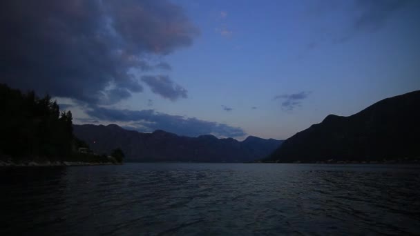 Bucht von Kotor in Montenegro — Stockvideo