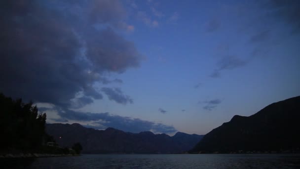 Baía de Kotor em Montenegro — Vídeo de Stock