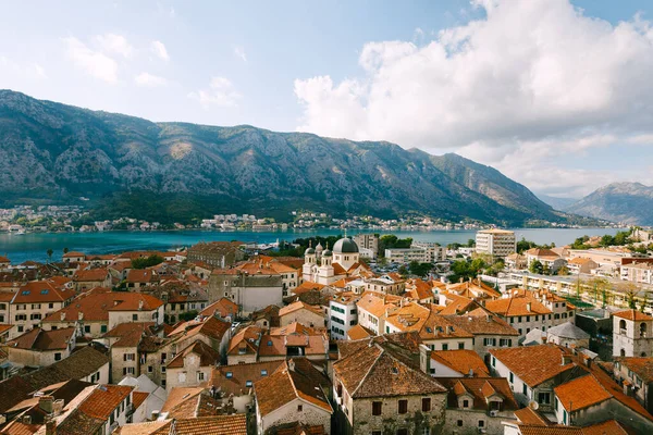 Vista panoramica sulla città vecchia di Kotor, Montenegro — Foto Stock