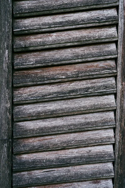 Antique darkened wood blinds. Close-up — 스톡 사진