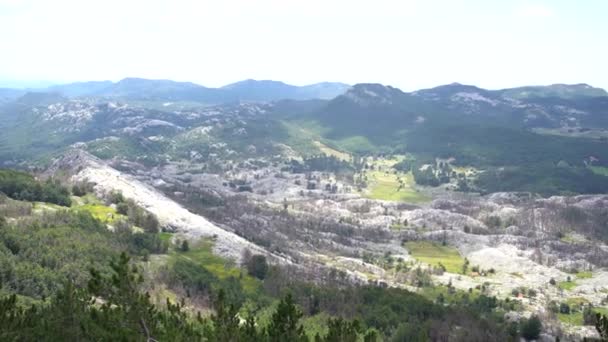로벤 산 정상에서 바라본 풍경. 몬테네그로 — 비디오