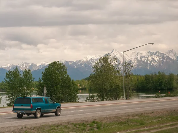 Mountain Views in Wasilla, Alaska — Stock Photo, Image