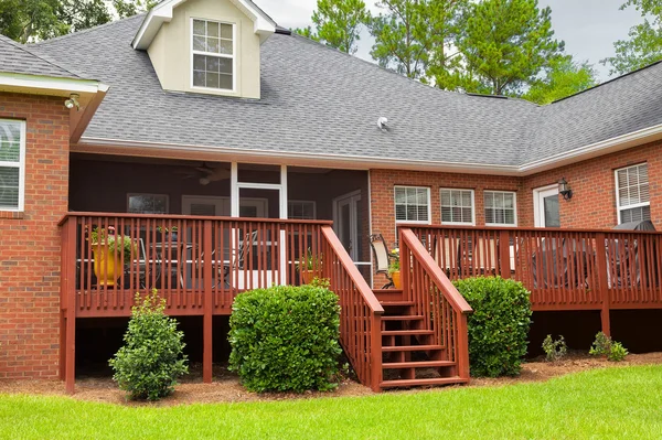 Back Deck in Residential House — Stock Photo, Image