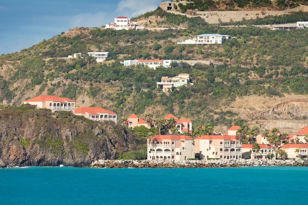 Malerische Küste in St. Maarten, Ostkaribik — Stockfoto