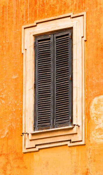 Old Window Frame with Shutters — Stock Photo, Image