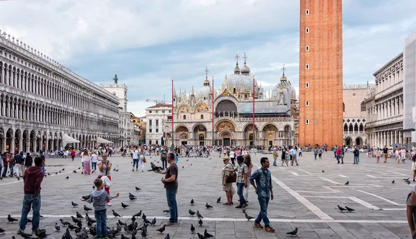 在意大利威尼斯的圣马克广场 — 图库照片