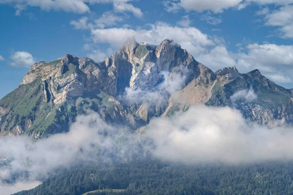 Mount Pilatus Een Bergmassief Met Uitzicht Luzern Centraal Zwitserland — Stockfoto