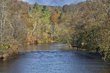 Pidgeon Nehri ve Kuzey Carolina 'da sonbahar renkleri