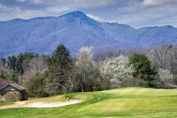 Vue Panoramique Paysage Chaîne Montagnes Blue Ridge Caroline Nord — Photo