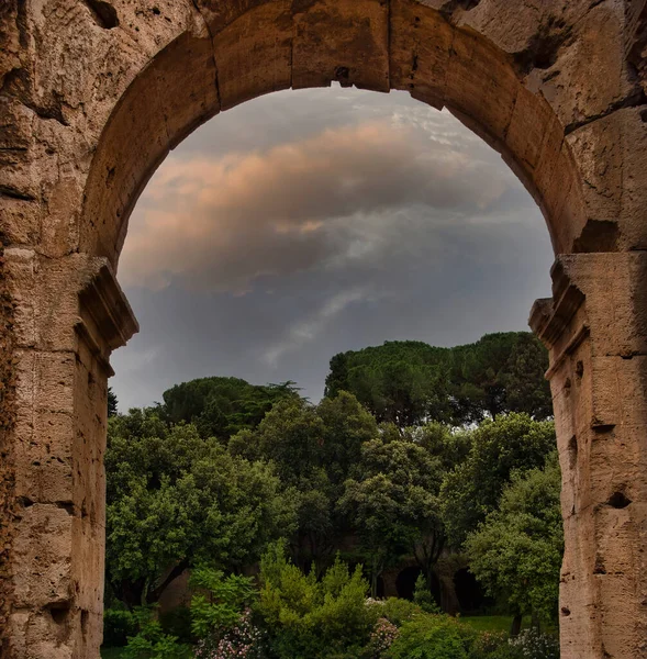 Italian Landscape Archway Colosseum Rome Italy — Stock Photo, Image