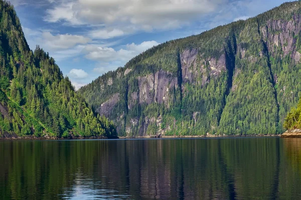 Majestueuze Misty Fjorden National Monument Een Natuurlijk Mozaïek Van Zeekliffen — Stockfoto