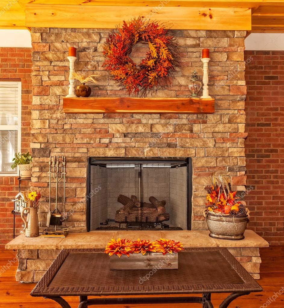 Outdoor Deck with Fireplace Stock Photo by ©TallyPic 57596829