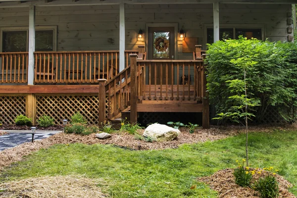 Front Porch on Cabin — Stock Photo, Image