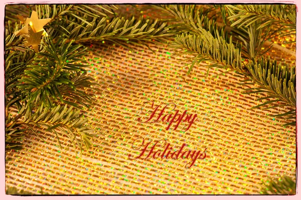 Kartkę z życzeniami Wesołych Świąt — Zdjęcie stockowe