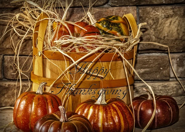 Happy Thanksgiving dekorationer — Stockfoto