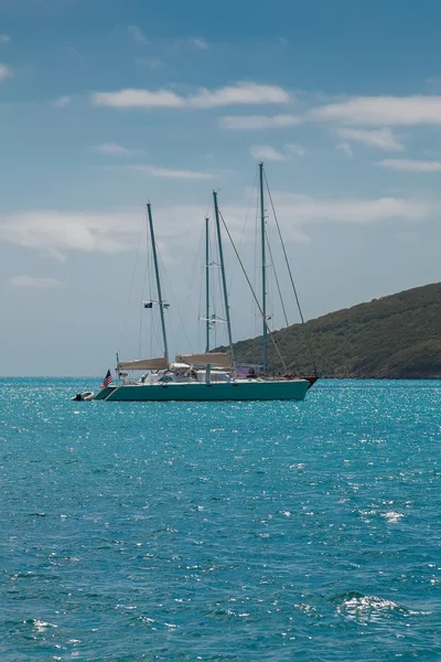 Segelbåt i Västindien — Stockfoto