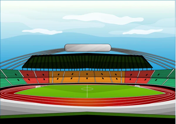 Fußballstadion sehr prätentiös — Stockvektor