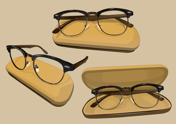 Los marcos de gafas — Vector de stock