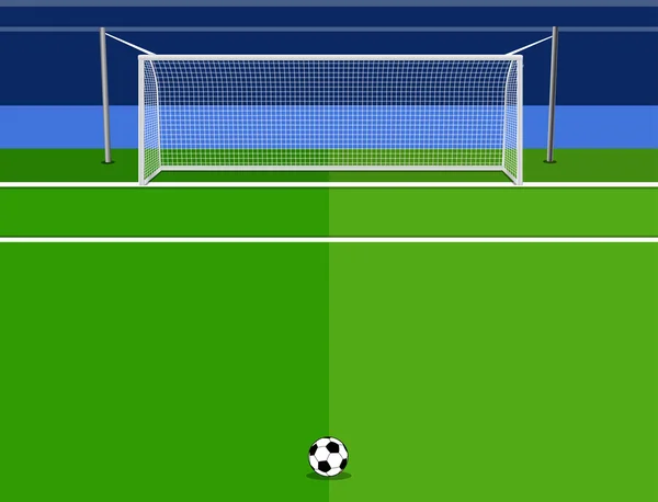 Caja de penalización en fútbol — Vector de stock