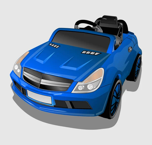 Маленькая синяя машина — стоковый вектор