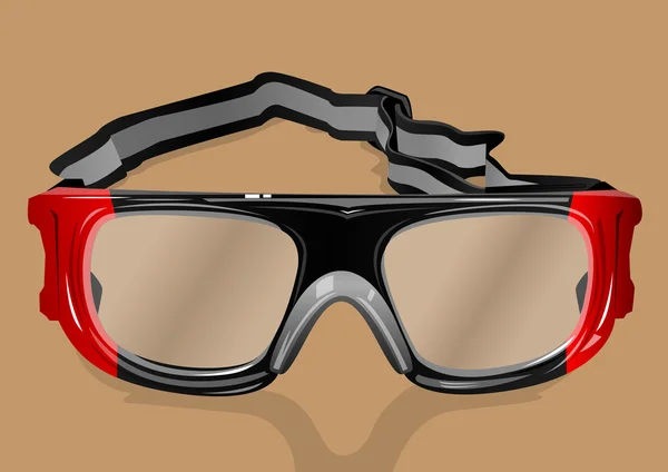 Glasses goggles rubber strap — Stock Vector