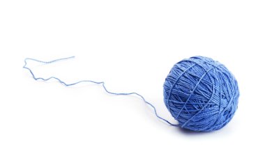 Clew mavi yün iplik 