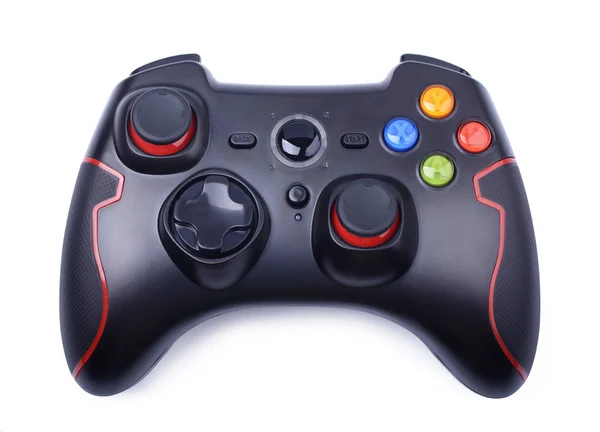 Black game controller isolated Royalty Free Stock Images