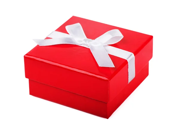 Scatola regalo rossa — Foto Stock