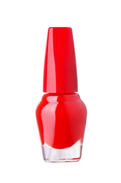 Rode nagellak fles — Stockfoto