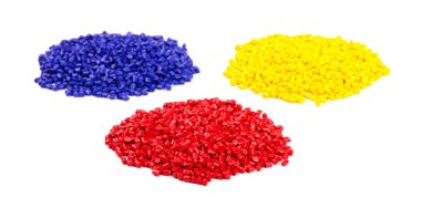 renkli plastik granül